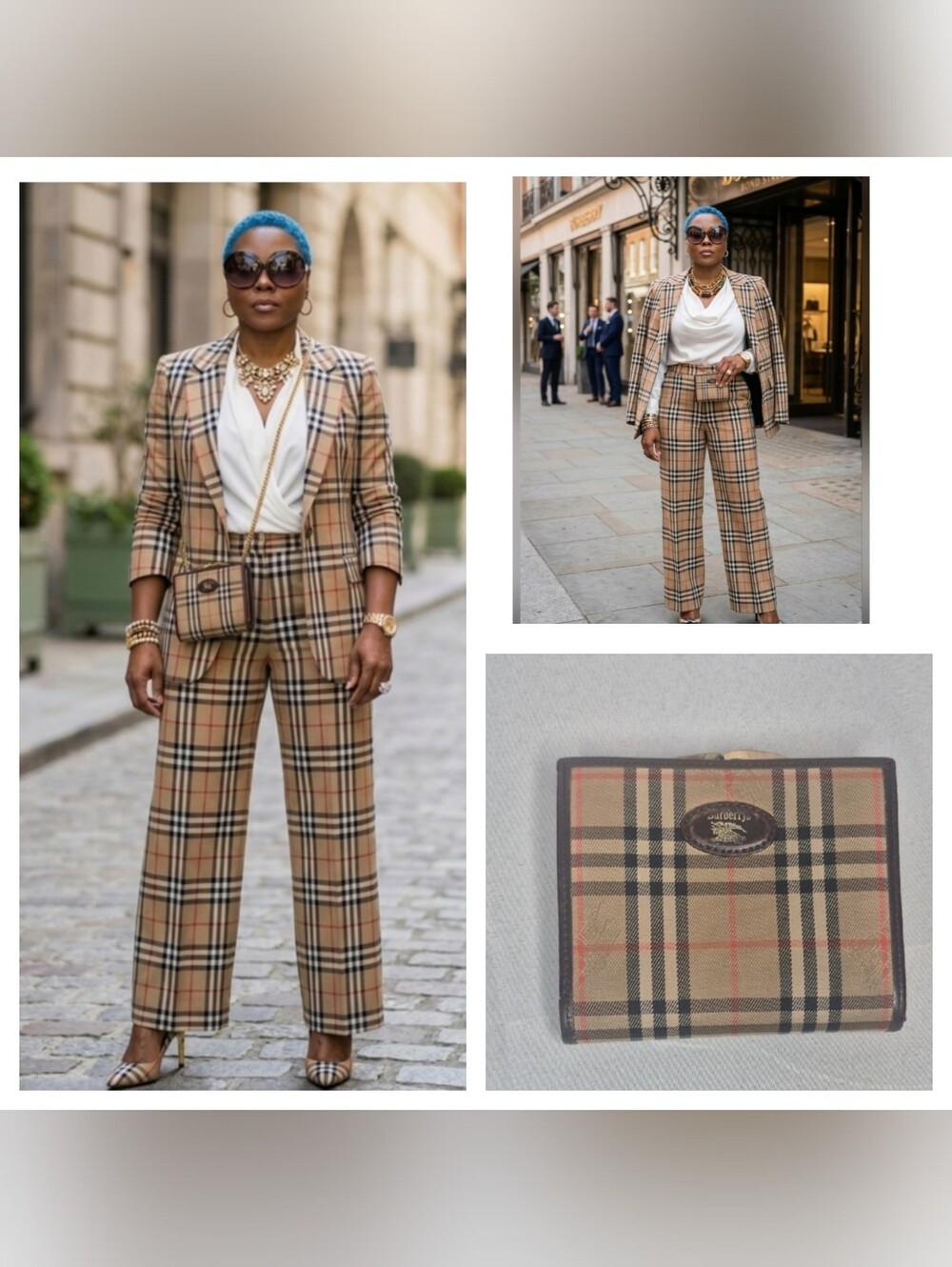 Burberry Classic Vintage Plaid Wallet